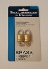 Samsonite Luggage Lock Set Royal Traveller Solid Brass  Mini-Size Bag Protection