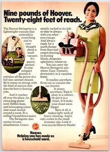 Anuncio impreso aspiradora Hoover Swingette 1973 - Imagen 1 de 1