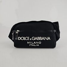 Dolce&Gabbana Men's Black Nylon Belt Bag New