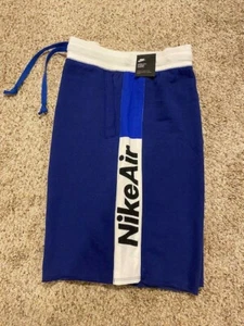 Mens Nike Air Blue Loose Fit Knee Length Basketball Shorts w/Pockets Size Large - Picture 1 of 7