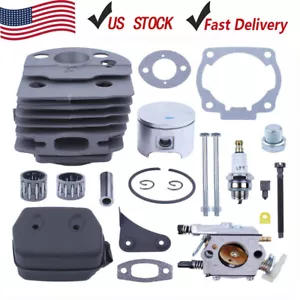 Per Husqvarna 55 51 Rancher 55 EU1 Nikasil 46mm Kit Pistone Cilindro 503 60 91-71 - Foto 1 di 8