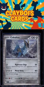 Cobalion SV: Black Bolt Pokémon 066/086 Holo Rare NM+ - Picture 1 of 2