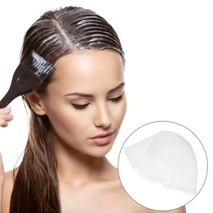 2 juegos de tapas de silicona de tinte reutilizables para salón con aguja de ganchillo para colorear el cabello - Imagen 1 de 12
