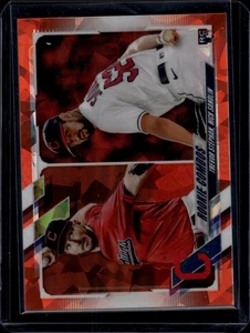 2021 Topps Chrome Orange Trevor Stephan Nick Sandlin #US121 17/25 RC - Picture 1 of 2