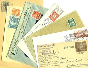 schöner Posten Belege dt.Gebiete: Saar, Danzig, Böhmen und Mähren, Elsaß - Bild 1 von 2