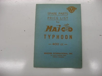 1955 1956 年 1957 年 Maico 台风 400 零件价格书手册摩托车 — 第 1/4 张图片
