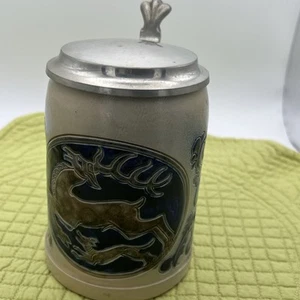 Esmalte de sal hecho a mano 426/2 Alemania Occidental PIEDRA DE CERVEZA CON TAPA - Imagen 1 de 9