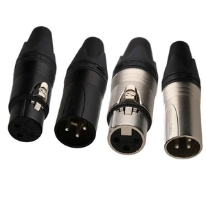 Neutrik NC3MXX macho/hembra 3 pines XLR línea de micrófono enchufe/enchufe terminal de soldadura - Imagen 1 de 20