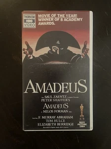 Amadeus (VHS, 1984) Milos Formanova, Milos Forman, Tomas January HARD CASE, EUC - Picture 1 of 5