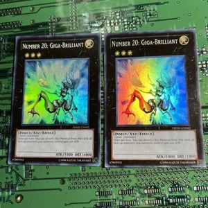 Number 20: Giga-Brilliant - PHSW-EN042 - Super Rare Unlimited Yugioh Card MP 2 - Picture 1 of 9