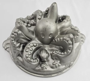 Nordic Ware Cast Aluminum Octopus Bundt/Cake Pan – 10 Cups (~2.4 L) – Nonstick - Picture 1 of 14