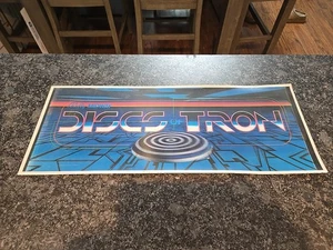Vintage Bally Midway DISCS OF TRON Original Lenticular Marquee - Picture 1 of 10