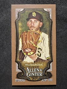 2024 Topps Allen & Ginter - Short Print Joe Musgrove #304 Mini Gold Border - Picture 1 of 2