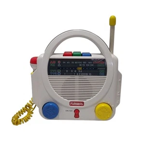 Radio TV PS-240 Playskool Electronics Sing Along AM/FM vintage 1991 con microfono TESTATA - Foto 1 di 15