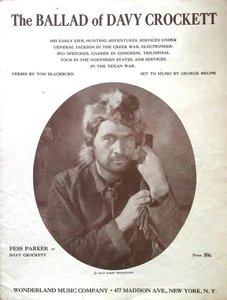 The Ballad of Davy Crockett Vintage Noten Blackburn/Bruns 1954 - Bild 1 von 1