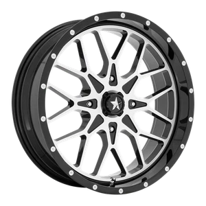 18x7 MSA Offroad M45 Gloss Black Machined Wheel 4x137 (0mm) - Bild 1 von 5
