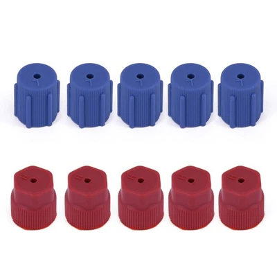 10pcs/set 13mm&16mm AC System Charge Port Cap For Car Air-condition Replacement - Image 1 of 4