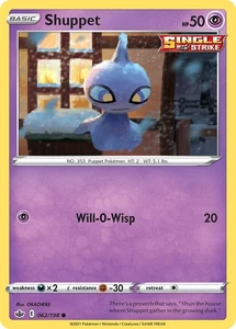 Shuppet 062/198 Swsh06: Sword & Shield - Chilling Reign Regular - Picture 1 of 1