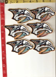 6 pegatinas logo NASHVILLE PREDATORS NHL Hockey - Imagen 1 de 2