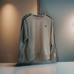 Herren Adidas Crewneck Sweatshirt Pullover 3 Streifen Grün Größe M - Bild 1 von 6