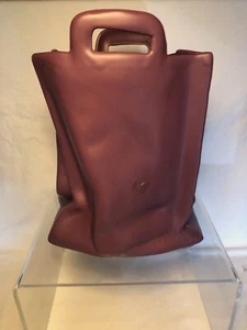 Vaso a sacco in ceramica vaso a pieghe vaso da tasca viola viola made in Holland vintage - Foto 1 di 8