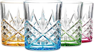 Whiskey Glasses, Old Fashioned Whiskey Glass for Cocktails, Scotch, Water Bevera - Picture 1 of 4