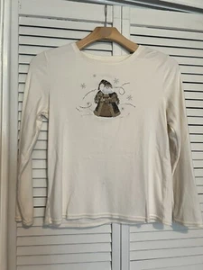 SANTA CLAUS CHRISTMAS St Nicholaus Women’s Size Medium M Shirt Novelty Top READ - Picture 1 of 8