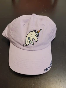 Life is Good Kids Magical Day Unicorn Chill Cap Strapback Hat Lilac Purple NEW - Picture 1 of 6