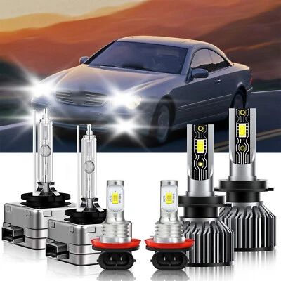 Combo de faros LED HID + bombillas antiniebla 6500K para Mercedes-Benz CL500 2010-2010 Foto 1 de 4