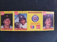 1987 Coca Cola Detroit Tigers Darrell Evans Darnell Coles Willie Hernandez