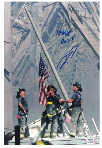 Robert O'Neill Signed 8 x 12 Photo Navy Seal Bin Laden 9/11 NY Fireman PSA COA Cover