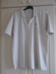 Men's Cream V Neckline, Short Sleeve Top - Size XL - Picture 1 of 5
