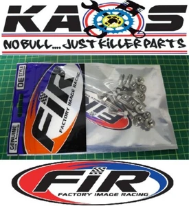 TITANIUM FRONT REAR BRAKE DISK BOLTS 95-07 CR125 250 02-24 CRF 250 450 23 CRF150 - Picture 1 of 6
