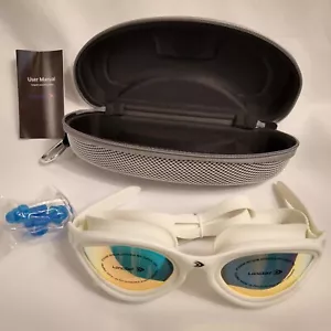 Adult Swim Goggles Mirrored/Polarized Anti-fog UV Protection Case & Ear Plugs - Picture 1 of 24