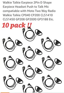 10 x 2-Pin Headset Hörmuschel Motorola - Bild 1 von 7