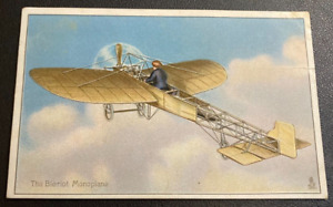 G.B. TUCKS BLERIOT MONOPLANE POSTCARD 1914. SOME DEFECTS / TEAR RIGHT HAND SIDE