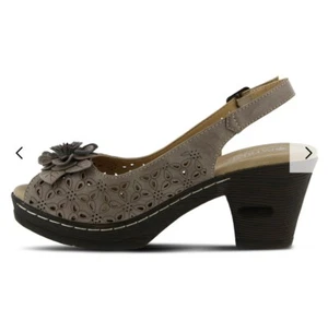 PATRIZIA Women's Doriday Sandals 38 Beige Floral Flower - Picture 1 of 14