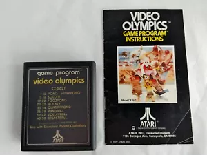 Vintage 1980 Atari Video Olympics Game Cartridge CX2621 With Instructions #17227 - Picture 1 of 5