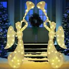 2 Pcs Christmas Angel Outdoor Decoration Lighted Yard Led Lights Ft Holiday Dec