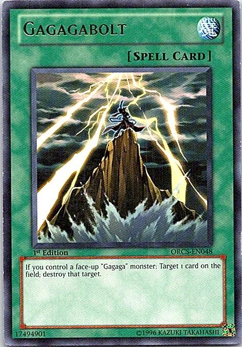 Gagagabolt ORCS-EN048 Yu-Gi-Oh Card Light Play 1st Edition - Image 1 of 1