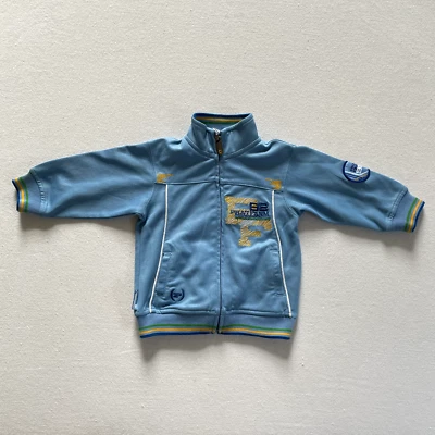 Chaqueta Phat Farm Track 6-12 Mos Bebé Niño Azul Años 90 Y2K Hip Hop Rap RARA USADA EN EXCELENTE ESTADO Foto 1 de 4