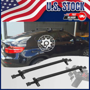 For BMW	X4 X6 Sport Top Roof Rack Cross Bar Cargo Luggage Carrier w/ Lock 44-49"