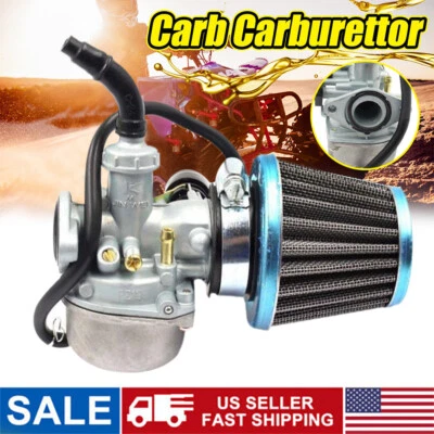 Carb 50cc 70cc 90cc 110cc ATV Dirt Bike Go Kart Carburetor W/ Air Filter AP - Image 1 of 4
