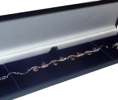 Pulsera Swarovski Elements Cristal Rosa Amor Verdadero en caja de regalo Foto 1 de 4