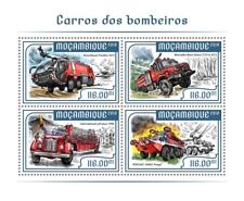 Fire Engines Fire Trucks MNH Stamps 2018 Mozambique M/S