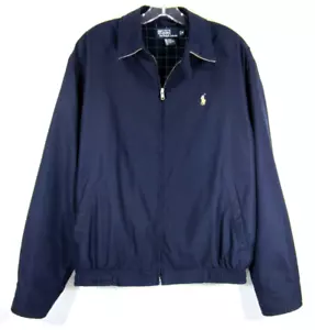 Polo Ralph Lauren Golf Bi-Swing Giacca Uomo MED Loop Collar Pony Plaid Foderato Blu - Foto 1 di 10
