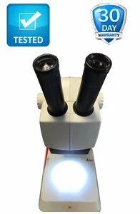 Microscopio estéreo Leica ES2 con soporte y dos lámparas garantía probado funcionando - Imagen 1 de 11