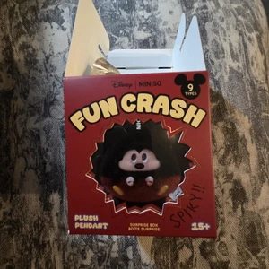 MINISO x Disney Fun Crash Plush Pendant Sleepy Mickey Open Box HARD TO FIND - Picture 1 of 4