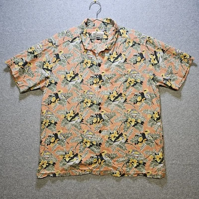 Camisa Campamento Patagonia Para Hombre Talla XL Pataloha Pájaros Hawaianos Melocotón Floral Abotonada Foto 1 de 4