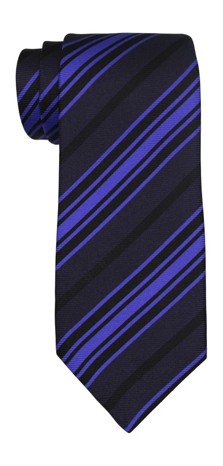 Kiton紫色条纹印花七折领带 — 第 1/1 张图片